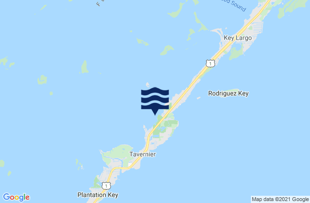Mapa de mareas Hammer Point Key Largo Florida Bay, United States