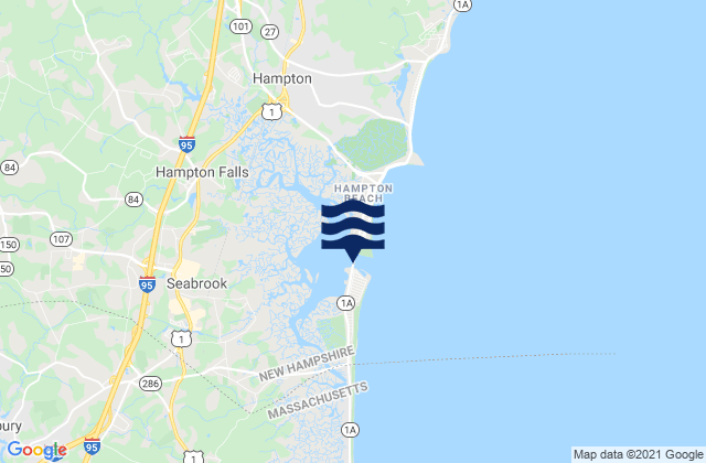 Mapa de mareas Hampton Harbor, United States