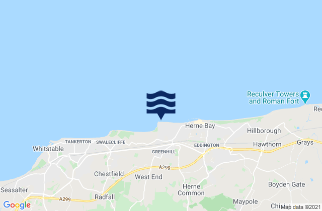 Mapa de mareas Hampton Pier - East Beach, United Kingdom