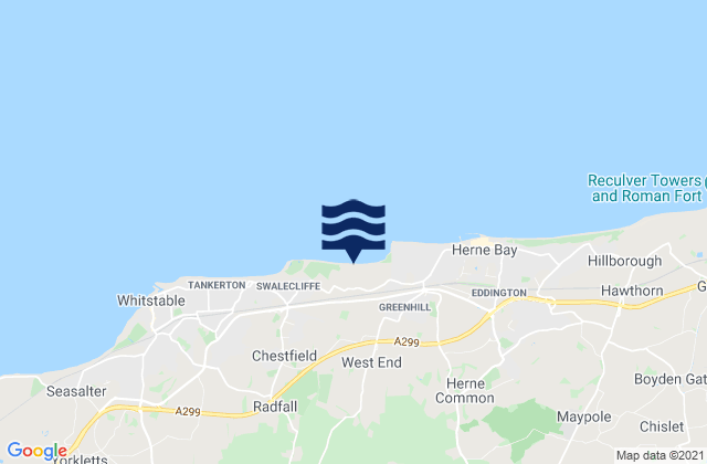 Mapa de mareas Hampton Pier - West Beach, United Kingdom