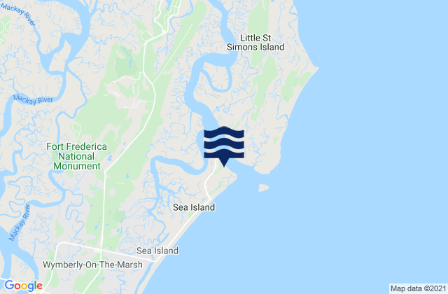 Mapa de mareas Hampton River Entrance, United States