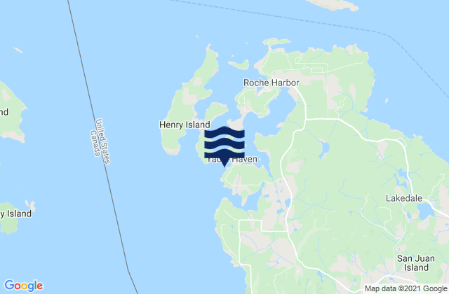 Mapa de mareas Hanbury Point (Mosquito Pass San Juan Island), United States