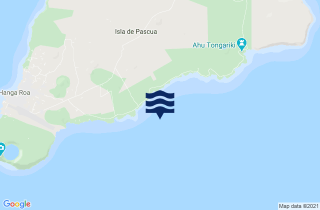 Mapa de mareas Hanga Piko, Chile