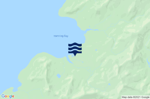 Mapa de mareas Hanning Bay, United States