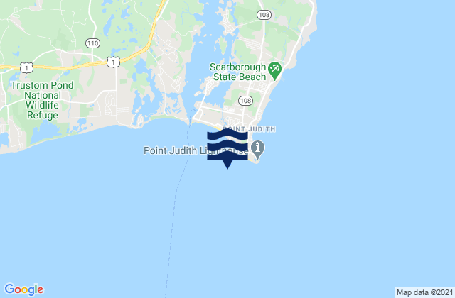 Mapa de mareas Harbor of Refuge south entrance, United States