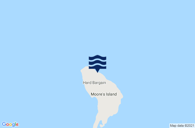 Mapa de mareas Hard Bargain, Bahamas