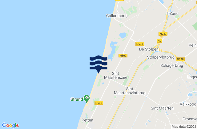 Mapa de mareas Harenkarspel, Netherlands