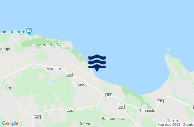 Mapa de mareas Harku vald, Estonia