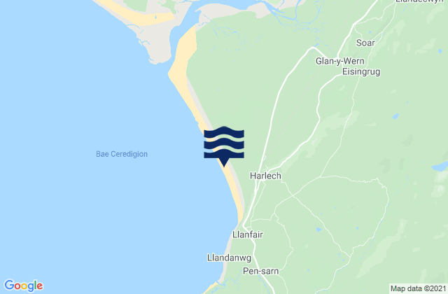 Mapa de mareas Harlech Beach, United Kingdom