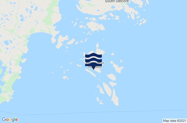 Mapa de mareas Harrington Harbour, Canada
