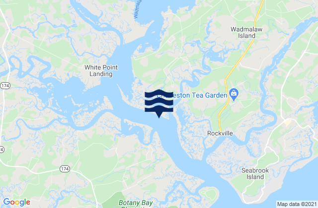 Mapa de mareas Hart Bluff Edisto River, United States