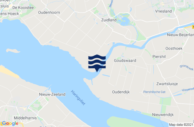 Mapa de mareas Hartelbrug, Netherlands