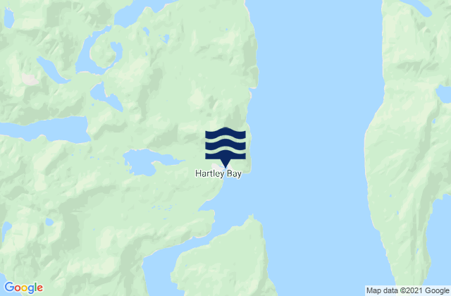 Mapa de mareas Hartley Bay, Canada
