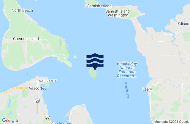 Mapa de mareas Hat Island, United States