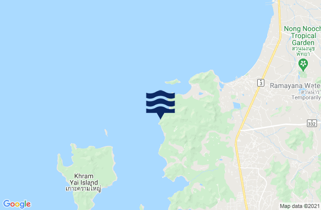 Mapa de mareas Hat Noi, Thailand