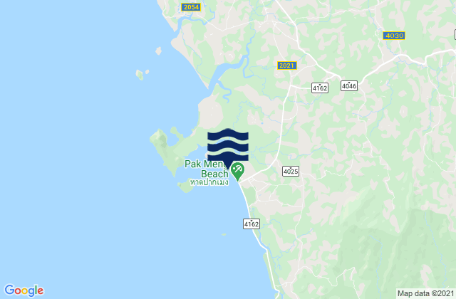 Mapa de mareas Hat Pak Meng, Thailand