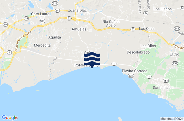 Mapa de mareas Hato Puerco Arriba Barrio, Puerto Rico