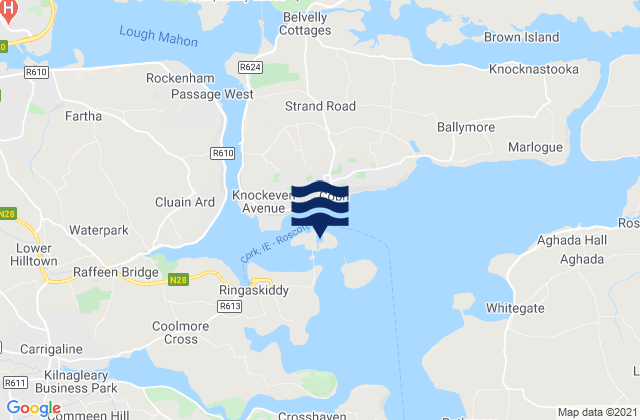 Mapa de mareas Haulbowline Island, Ireland