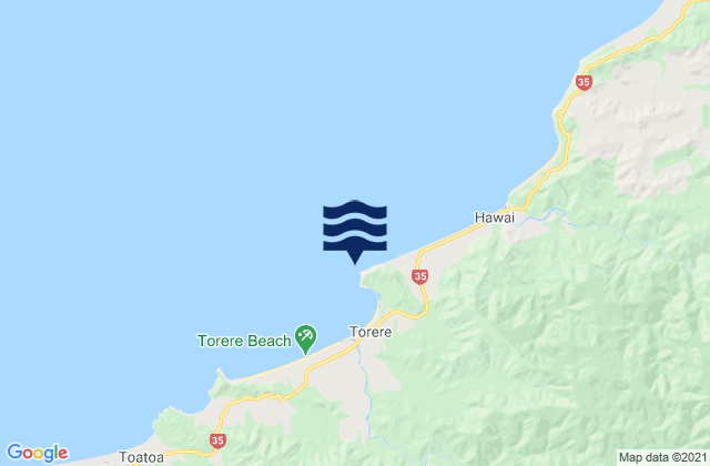Mapa de mareas Haurere Point, New Zealand