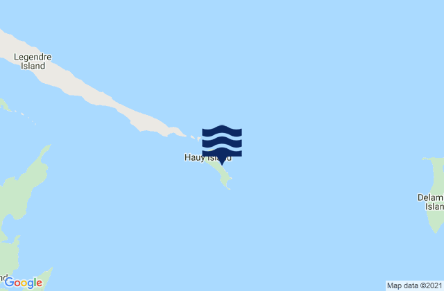 Mapa de mareas Hauy Island, Australia