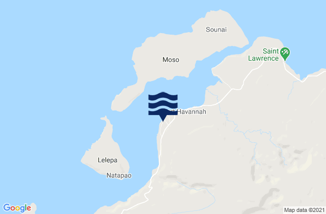 Mapa de mareas Havannah Harbor Efate Island, New Caledonia