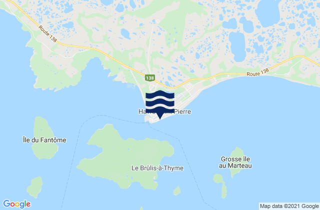 Mapa de mareas Havre-Saint-Pierre, Canada