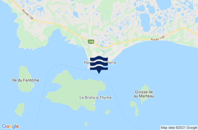 Mapa de mareas Havre-St-Pierre, Canada