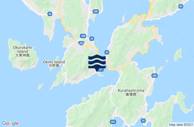 Mapa de mareas Hayase Seto, Japan