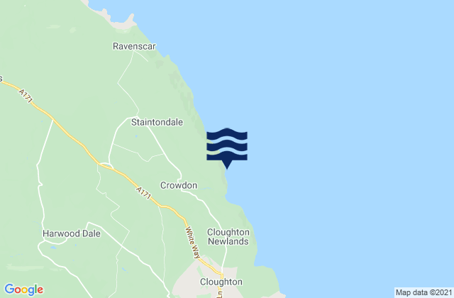 Mapa de mareas Hayburn Wyke, United Kingdom