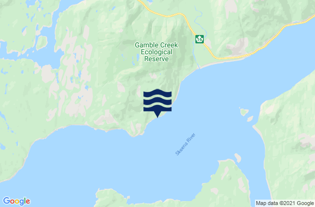 Mapa de mareas Haysport, Canada