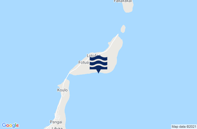 Mapa de mareas Ha‘apai, Tonga