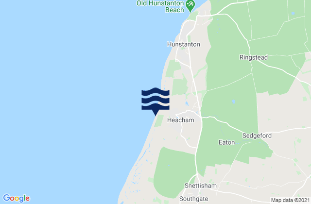 Mapa de mareas Heacham Beach, United Kingdom