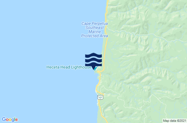Mapa de mareas Heceta Head, United States
