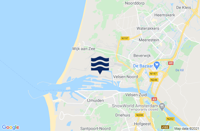 Mapa de mareas Heemskerk, Netherlands