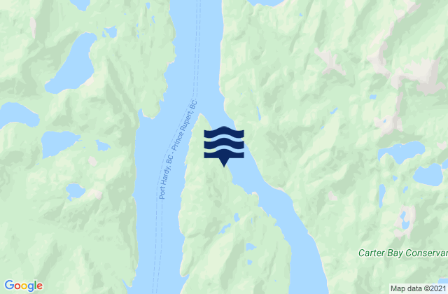 Mapa de mareas Heikish Narrows, Canada