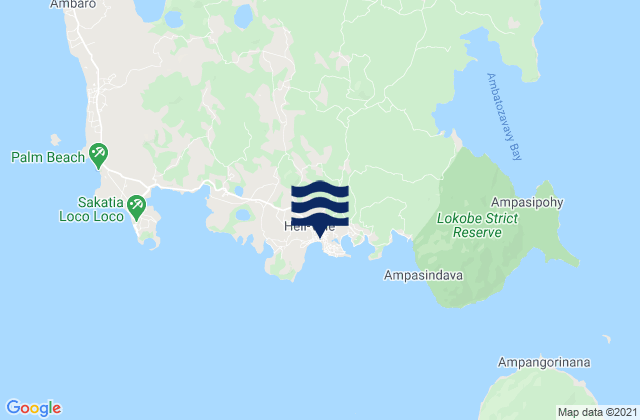 Mapa de mareas Hell-Ville, Madagascar