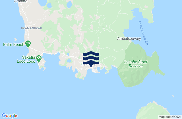 Mapa de mareas Hell-Ville, Madagascar