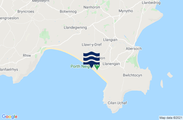 Mapa de mareas Hells Mouth (Porth Neigwl), United Kingdom