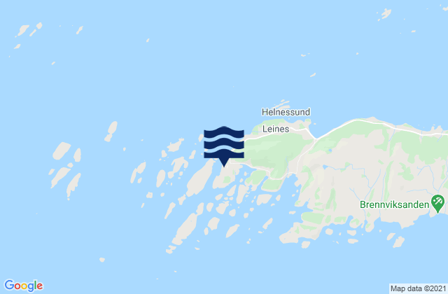 Mapa de mareas Helnessund, Norway