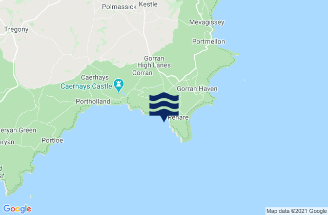 Mapa de mareas Hemmick Beach, United Kingdom
