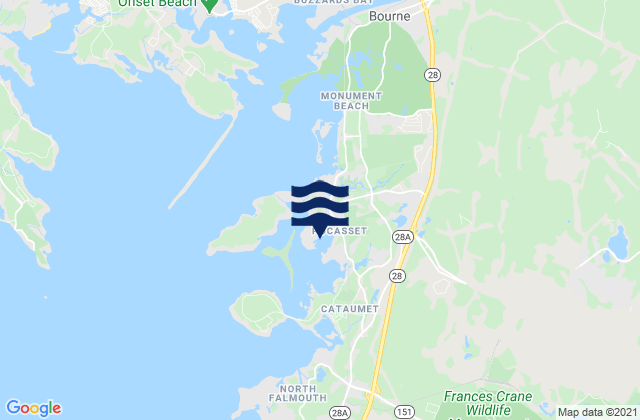 Mapa de mareas Hen Cove, United States