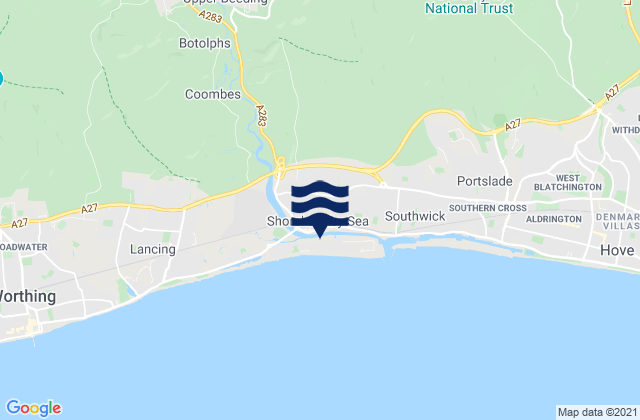 Mapa de mareas Henfield, United Kingdom