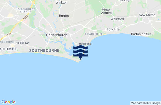 Mapa de mareas Hengistbury Head, United Kingdom