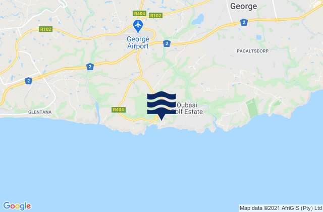 Mapa de mareas Herolds Bay, South Africa