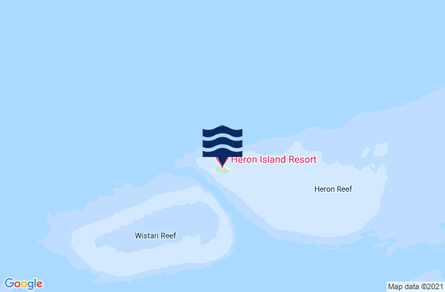 Mapa de mareas Heron Island, Australia