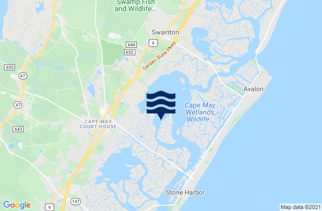 Mapa de mareas Herring Point, United States