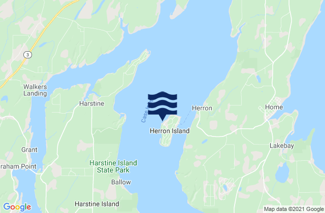 Mapa de mareas Herron Island, United States