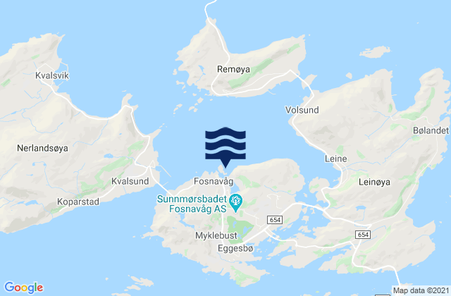 Mapa de mareas Herøy, Norway