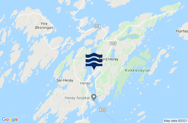 Mapa de mareas Herøy, Norway