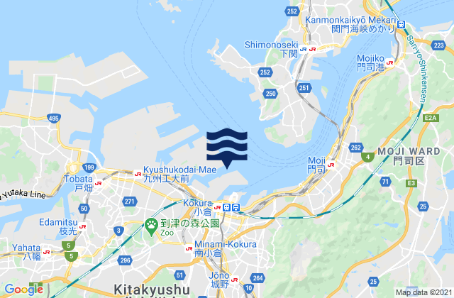 Mapa de mareas Hiagari, Japan